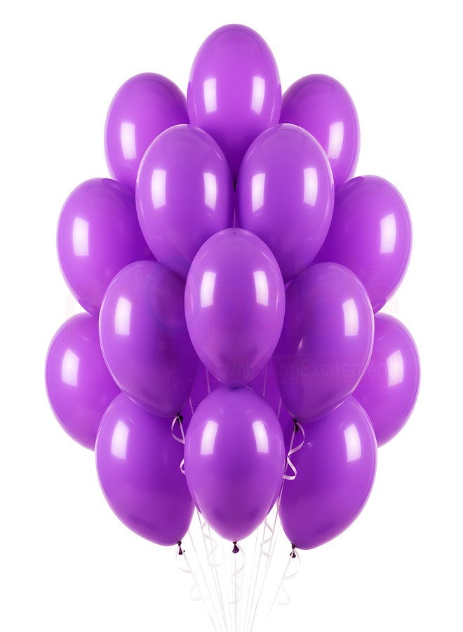 بروبسيكل مجموعة بالونات بروبسكل بنفسجية معدنية لتزيين الحفلات، مقاس 12 بوصة، بالونات عيد ميلاد سعيد، مناسبة للأطفال، حفلات الذكرى السنوية، حفلات توديع العزوبية، حفلات الترحيب - عبوة من 50 بالونًا - Image 1